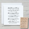 Newstamps Stamps Silent Night Motif Stamp Made of Wood and