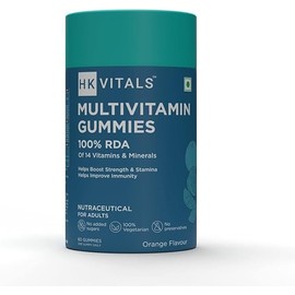Generic Multivitamin Gummies (Orange, 60 Days Pack), Multivitamin for Men & Women, 100% RDA of Vitamins & Minerals, Boosts Energy & Immunity, Supports Joint Health