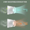 Exhaust Fan Wall Mounted Bathroom 4 Inch with Remote Control