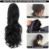 Mitrygreen Claw Clip Ponytail Extension 18" Clip in Wavy Ponytail
