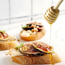 JEYORZY Set of 4 Honey Stirrers, Honey Spoon, Honey Spiral Honey Stick Set, Honey Stirrer, Honey Stirrers, Honey Server Dispenser for Catching and Dispensing Honey Jam Syrup