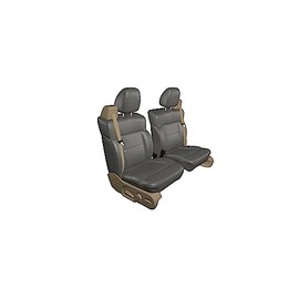 Durafit Seat Covers, C1999-D8 - Exact Fit for 2003-2007 Chevy Silverado, Avalanche & GMC Sierra Front Bucket Seats. Made in Water-Resistant Dark Gray Twill