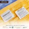 Semaxe Juego Paños Lavado 100 Algodón Lazos Colgar Etiquetas Inteligentes