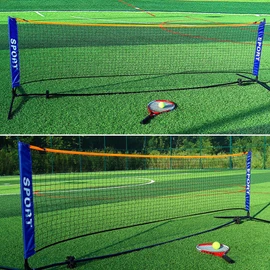 Badminton Net for Backyard - Adjustable Height Portable Sports Net - Fitness Accessory Sports Training Entertainment Mesh Equipment for Garden Backyard Outdoor Indoor Beach