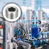 sourcing map 4Pcs Male Thread Socket Pipe Plugs, M27-1.5x17mm Stainless