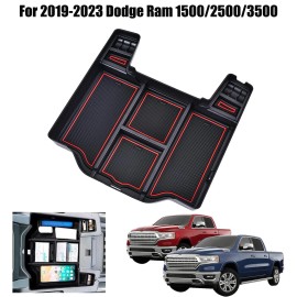 Unbranded For 19-23 RAM 1500 2500 3500 Center Console Armrest Organizer Trays Storage Box