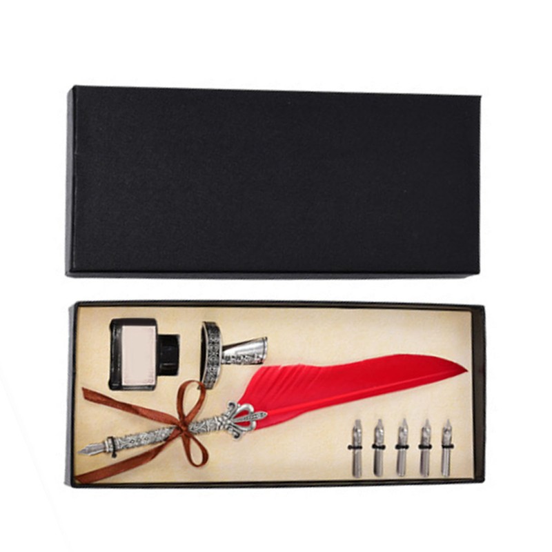 Quill Pen Stainless Steel Copper High Smoothness Elegant Colors European
