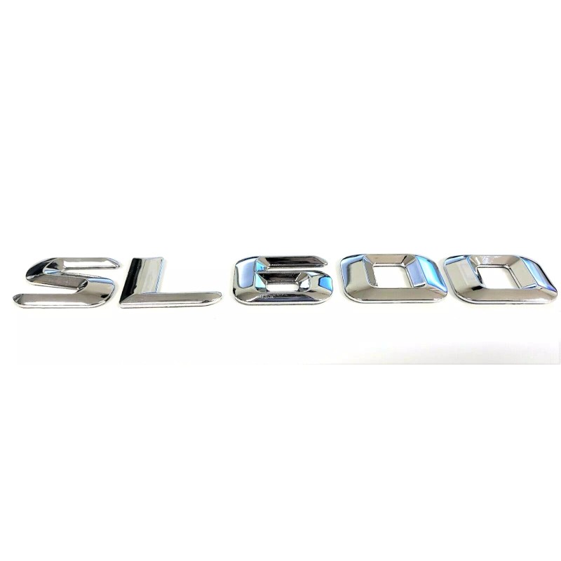 Unbranded #1 CHROME SL600 REPLACEMENT FOR MERCEDES REAR TRUNK EMBLEM