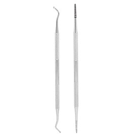 2 Piezas de Herramientas de Limpieza de Uñas de los Pies, Herramientas de Uñas Encarnadas, Kit de Herramientas de Pedicura para Tratamiento de Uñas Seguro Quirúrgico Profesional, Kit de Herramientas D