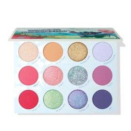 Sangpum Sangse Seolmyeong Chambeo ColorPop x Stitch Beach Dreamin 섀도 팔레트 - 한정판 12가지 쉐이드 매트 메탈릭 진주빛 글리터 오래 ColorPop x Stitch Beach Dreamin Shadow Palette - Limited Edition 12 Shades Matte Metallic Pearlescent Glitter Long-lasting