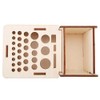 Multi Hole DIY Craft Tool Storage Wooden Holder Basswood Leather