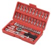 CHEDA 46Pcs Set 1/4" Ratchet Wrench Combination Socket Tool Set