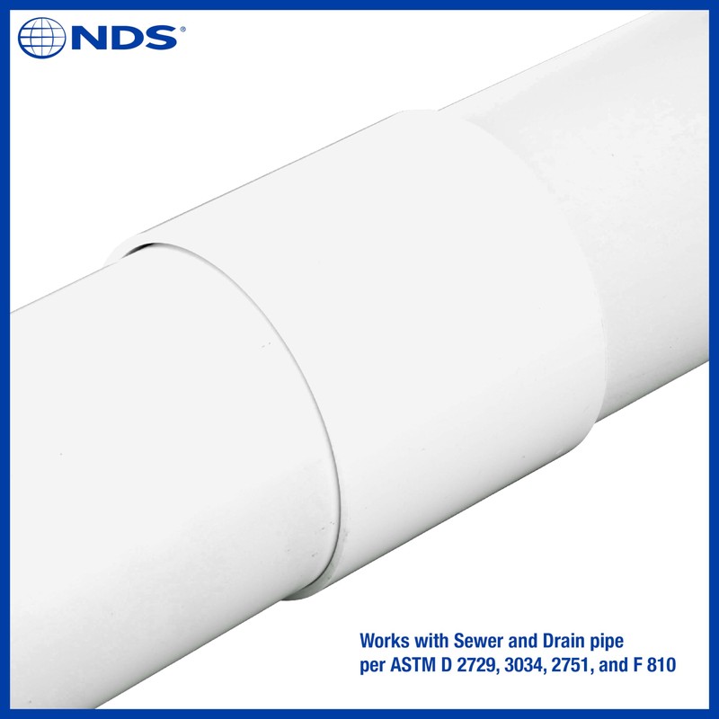 NDS 3P05 PVC S&D Coupling, 3-Inch, Hub X Hub Connection,