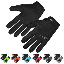 BYKR All-Weather Motorcycle Gloves for Men & Women – Protection for Dirt Bike, BMX, MX, and ATV Riding – Black 3XL