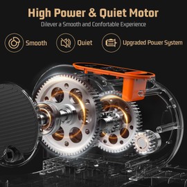 ANCHEER Elliptical Machine,Under Desk Elliptical Machine - Electric Pedal Exerciser with 12 Speed Levels, Quiet Operation, LCD Display & Remote Control - Portable Leg Exerciser for Home Office