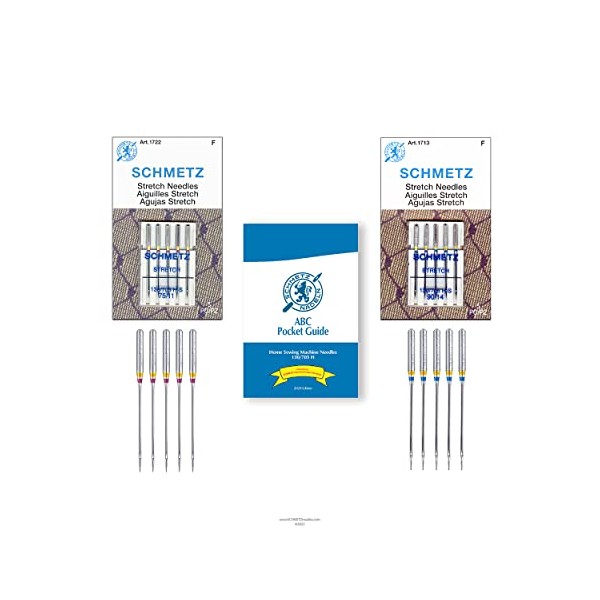 SCHMETZ Stretch Sewing Machine Needle Combo Pack (10 Needles Total