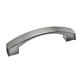 Richelieu Hardware BP825296195 Boisbriand Collection 3 3/4-inch (96 mm) Center-to-Center Brushed Nickel Transitional Cabinet and Drawer Pull Handle for Kitchen, Bathroom, and Furniture