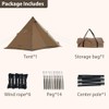 Camping Tipi Hot Tent with Stove Jack,4 Season,2-4 Person, Teepee