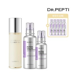 Sense 105ml+50ml+Centellatoner 180ml+10 pouches in Dr. Pepti Volume Master / 닥터펩티 볼륨마스터에센스 105ml+50ml+센텔라토너180ml+파우치10매