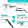 DONGDI Reading Glasses (5 MIX COLOR, 2.5, Diopters, Clear)