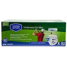 Berkley Jensen Underwear for Men S/M 92 Count