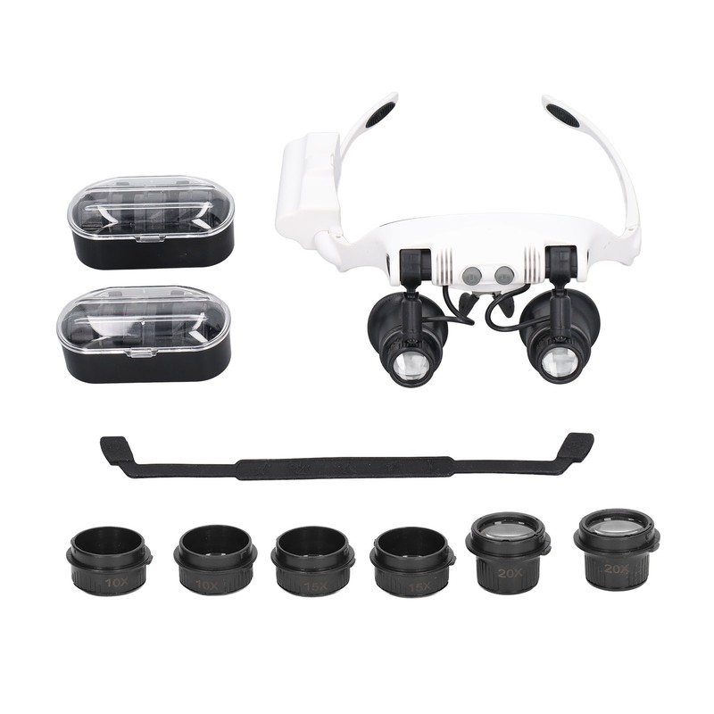 Head Magnifying Glass 10x 15x 20x 25x Hands Free Magnifier