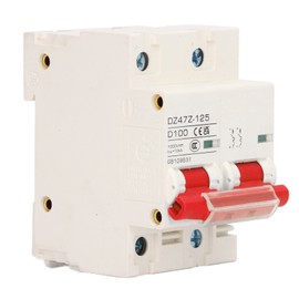 DC Circuit Breaker 2P DZ47Z 125 100A DIN Rail Miniature Circuit Breaker for Solar PV System 1000V Red