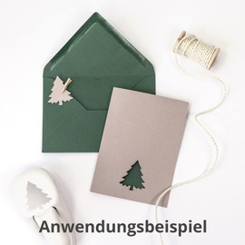 ARTOZ Stanzer - Christmas Tree / Christmas Tree, 5 cm - Paper Punch, Hole Punch, Motif Punch for Christmas and Advent, for Invitations, Menu Cards and Decorations, Suitable up to 220 g/m²