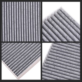TOPAZ 2Pcs Cabin Air Filter with Activated Carbon Compatible with Chrysler 200, Sebring, Dodge Avenger, Caliber, Journey, Jeep Compass, Patriot, Ram 1500, 3500 5058693AA