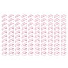100pcs Paper Clips Portable Purple Lip Shape Rustproof Electroplated Metal