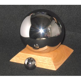 Ball Baron One (1) 4 Inch Trophy Pinball & Three (3) "NINJA" Ultra Polish Chrome Pinballs