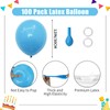 PatiCool Sky Blue Balloons - 12 inch 100pcs Latex -
