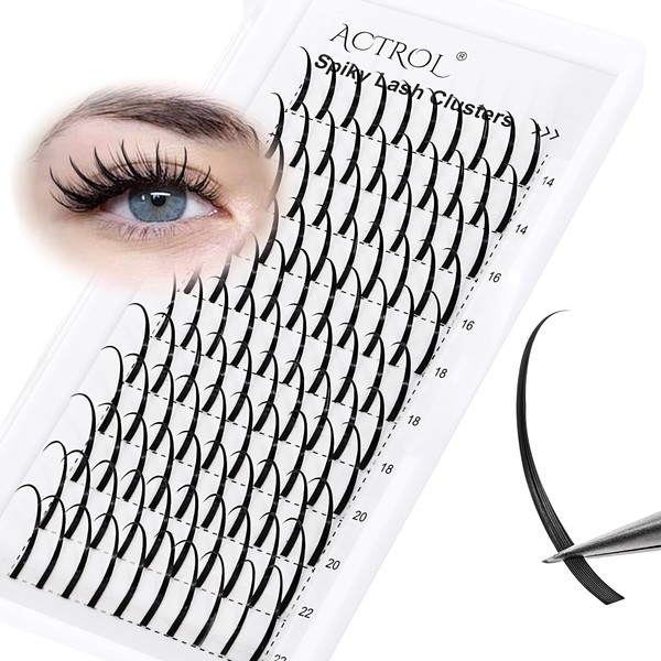 ACTROL Spiky Lash Clusters Individual Lashes 14-22mm Mix Length D