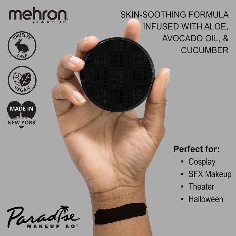 Mehron Makeup Paradise AQ (Black)