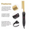 Professional Portable Electric Ceramic Hot Comb Hair Straightener Edge Control