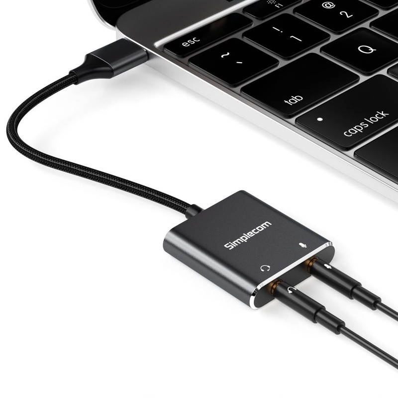 Simplecom CA152 USB to 3.5mm Audio and Microphone Sound Card