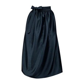 Apron for Dirndl Costume Dress Dirndl Dress Dirndl Apron Taffeta Apron Costume Fashion Plain Taffeta Green Pink Red Pink Blue Black Shiny Apron, Size: S/M = 34 36 38, Colour: Navy