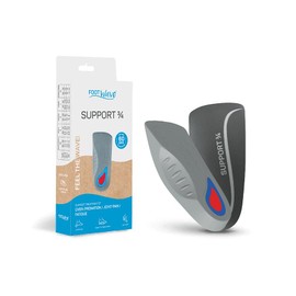 FootWave Support 3/4 Shoe Insoles for Women and Men - Orthotic Solution for Excessive Pronation and Foot Pain-Inserts with Arch Support Promoting Lower Limb Alignment XS: 3.5-6 (M) / 4.5-7 (W)