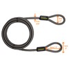 Spiral Cable Lock, Double Loop Steel Security Cable, Bicycle Lock