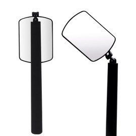 Miuffue Flexible Large Square Lash Mirror, 260°Rotation Folding Portable Eye Mirror for Eyelash Extensions, Adjustable for Easy Check, Lash Extension Supplies and Tool for Lash Techs, Black