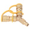 Grcfumo 3/8" Y Splitter, Two Way Gas Distributor, Gas Quick