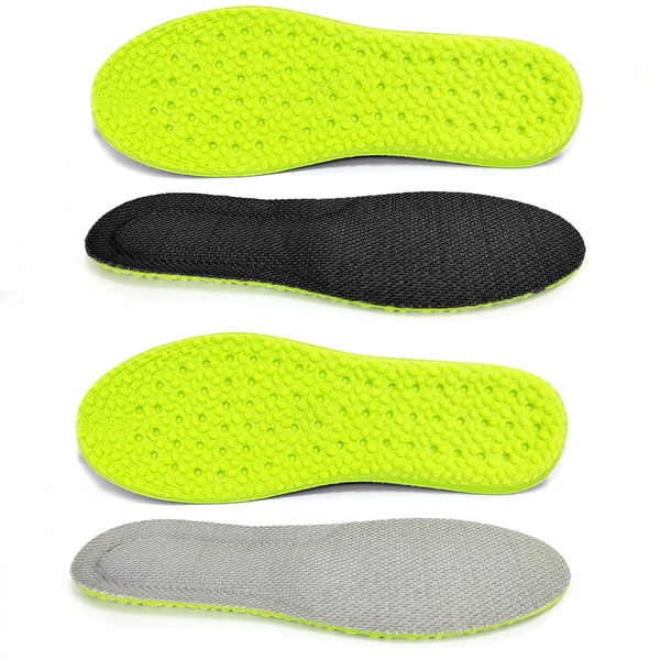 Children's Insoles, 2 Pairs of Cuttable Sports Insoles, Breathable Shoe