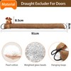 JNUYISW Draught Excluder, 91cm Elk Weighted Draft Excluder for Doors