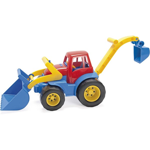 Dantoy Tractor with Front Loader and Excavator, Made in Denmark
