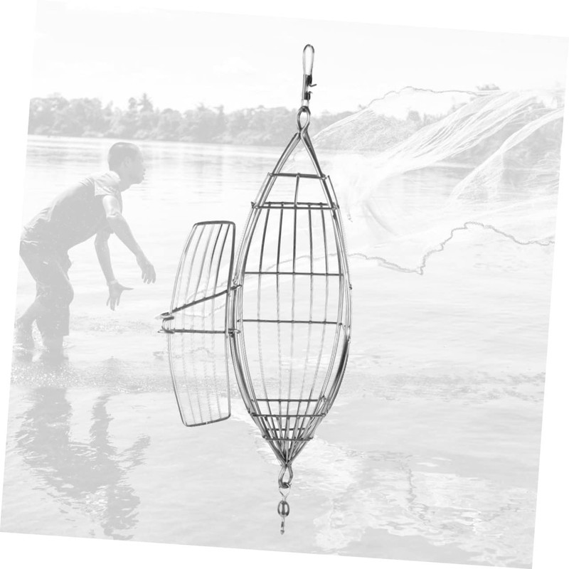 Outanaya Stainless Steel Bait Trap Cage Lure Holder Fishing Bait