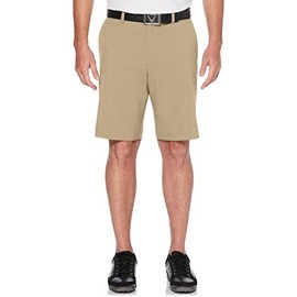 Callaway Men's Solid Golf Short With Active Waistband, Stretch Fabric, Upf 50 Sun Protection, Extended Sizes (Sizes 30-56 Big & Tall), Chinchilla, 30