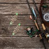 SEWACC 24pcs Spring Bait Cage Olive Shape Fishing Lure Carbon