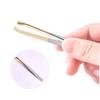 Ipetboom 1set Electroplated Stainless Steel Eyebrow Tweezers with Flat Mouth