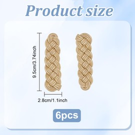 WEBEEDY 6 Pcs UK British Royal Navy Epaulette Braided Gold Cord Shoulder Board Traditional Shoulder Badge Shoulder Epaulettes for Military Uniform Costume Cosplay Accessory Christmas Gift