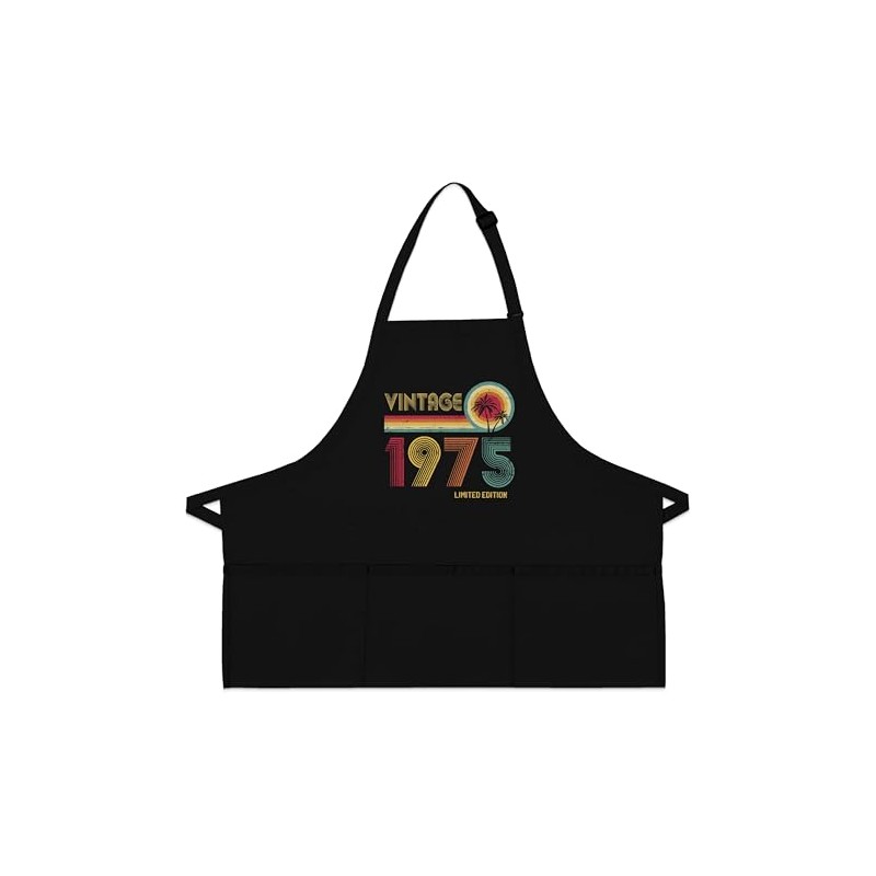 DCG PRINTWEAR 50th Birthday Apron – Born in 1975 Gift